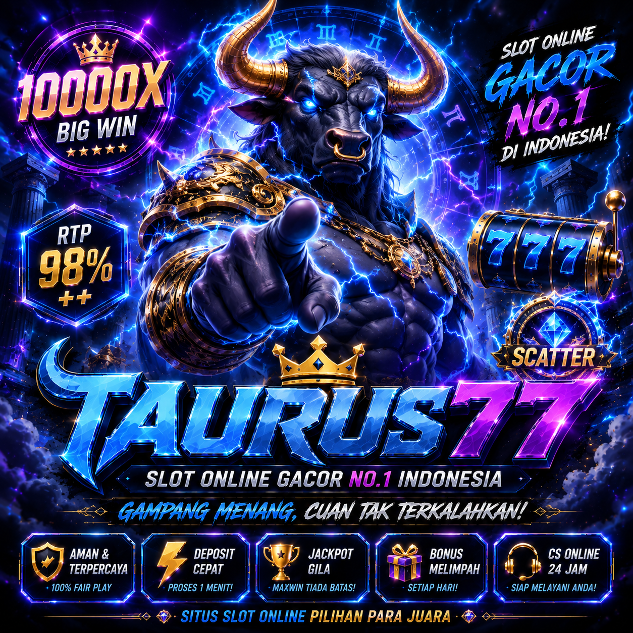 Lobby slot online dan casino TAURUS77